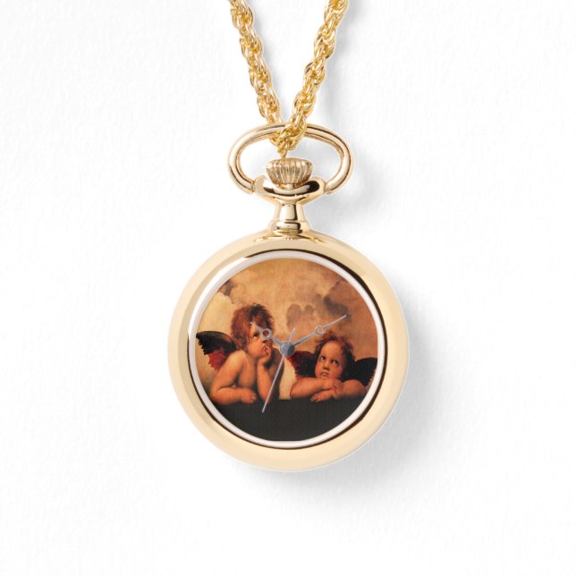 Raphael Angelic Cherub Art Horloge (Voorkant)