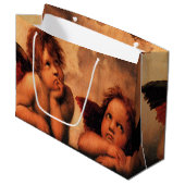 Raphael Angelic Cherub Art Large Cadeautasje (Voorkant Gekanteld)