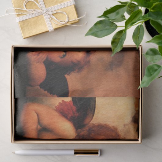 Raphael Angelic Cherub Art Tissuepapier (Geschenk)