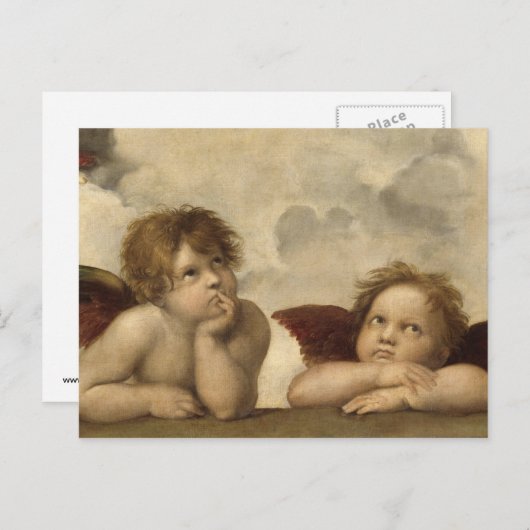 Raphael Angels Briefkaart (Voorkant / Achterkant)