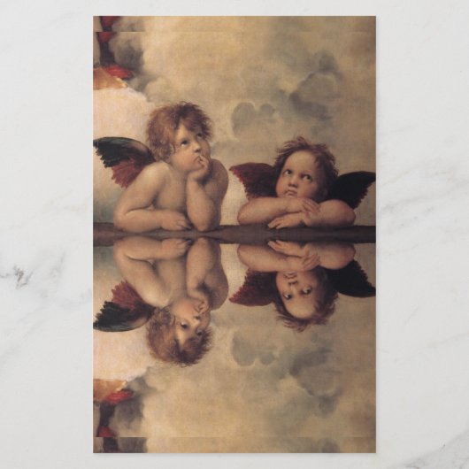 Raphael Angels Stationery Briefpapier (Achterkant)
