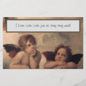 Raphael Angels Stationery Briefpapier (Achterkant)