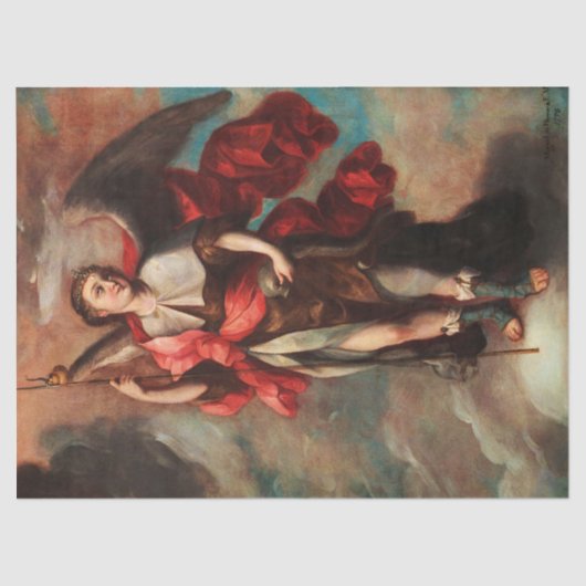 Raphael Archangel door Fray Miguel de Herrera Tissuepapier (Voorkant)