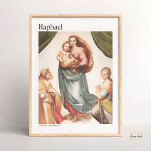 Raphaël  Art Print De Sixtijnse Madonna