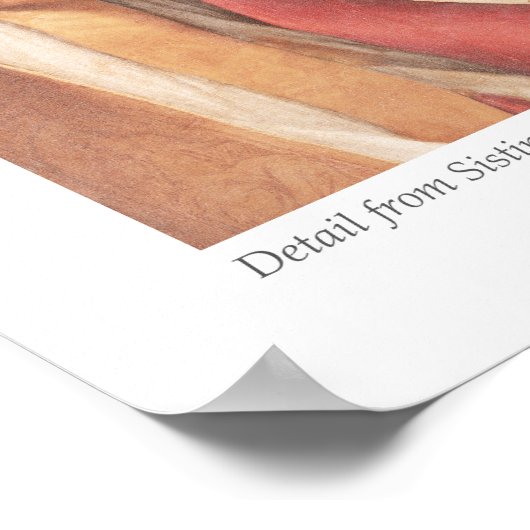 Raphaël  Art Print De Sixtijnse Madonna (Hoek)