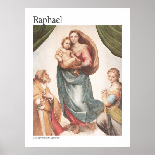 Raphaël Art Print De Sixtijnse Madonna (Voorkant)