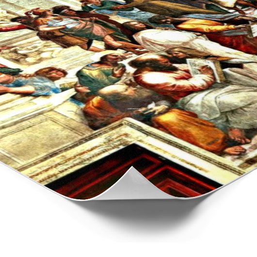 Raphael art - School of Athene - Poster (Hoek)