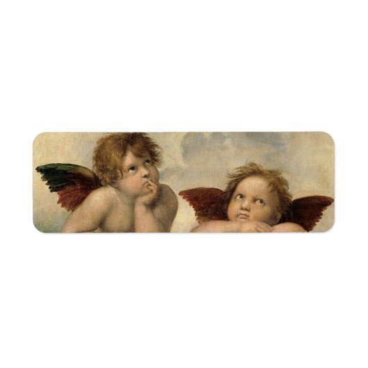 Raphael Cherubs Engelen Etiket (Voorkant)