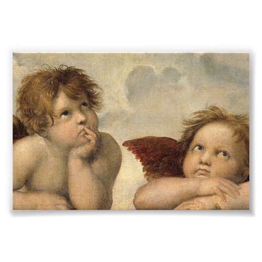 Raphael Cherubs Engelen Foto Afdruk (Voorkant)