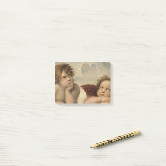 Raphael Cherubs Engelen Post-it® Notes (Op bureau)