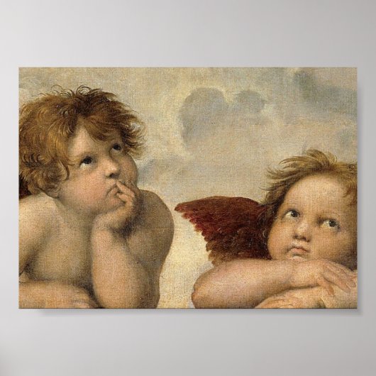 Raphael Cherubs Engelen Poster (Voorkant)