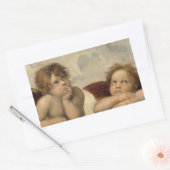 Raphael Cherubs Engelen Rechthoekige Sticker (Envelop)