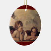 Raphael Cherubs kerstversiering Keramisch Ornament (Rechts)