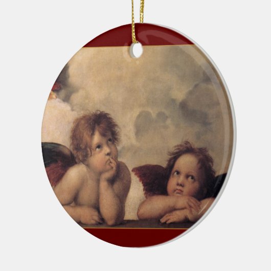 Raphael Cherubs kerstversiering Keramisch Ornament (Links)