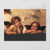 Raphael Cherubs Sistine Madonna 2 Angels Briefkaart (Voorkant)