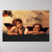 Raphael Cherubs Sistine Madonna 2 Angels Poster (Voorkant)
