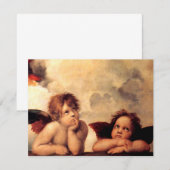 Raphael Cherubs Sistine Madonna Kaart (Voorkant / Achterkant)