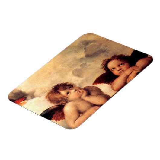 Raphael Cherubs Sistine Madonna Magnet Magneet (Linkerzijde)