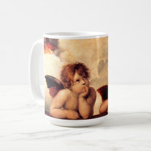 Raphael Cherubs Sistine Madonna Mok (Voorkant links)