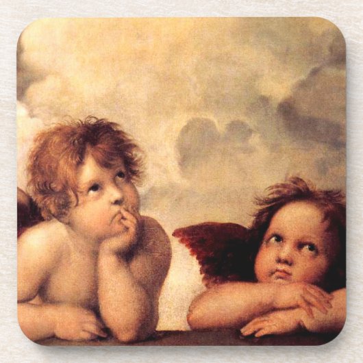 Raphael Cherubs Sistine Madonna Onderzetters (Voorkant)