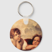 Raphael Cherubs Sistine Madonna Sleutelhanger (Voorkant)