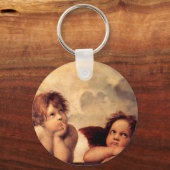 Raphael Cherubs Sistine Madonna Sleutelhanger (Voorkant)