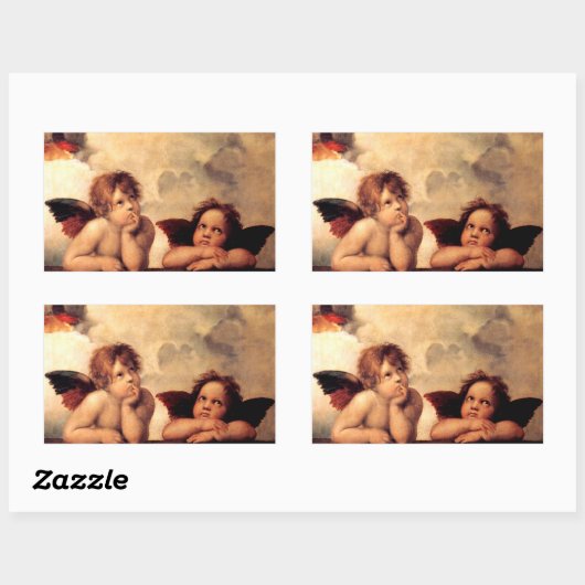 Raphael Cherubs Sistine Madonna Stickers (Vel)