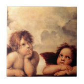 Raphael Cherubs Sistine Madonna Tile Tegeltje (Voorkant)