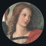 Raphael Christmas Angel Stickers Raffaello Sanzio<br><div class="desc">Het gezicht van een engel zoals alleen Rafaël het kon schilderen. Ik hou van de compositie en de zuiverheid van de lijn. Rijke palet van Renaissance rood en groen in evenwicht met zwart en wit. Perfect met Kerstmis, mooi en smaakvol het hele jaar door. Overeenkomende kaarten, briefkaarten, briefkaarten, postzegels en...</div>