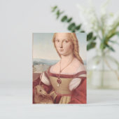 Raphael Dame en de Eenhoorn Klassieke fijne kunst Briefkaart (Staand voorkant)