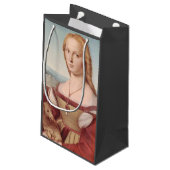 Raphael Dame en de Eenhoorn Klassieke fijne kunst Klein Cadeauzakje (Achterkant Gekanteld)