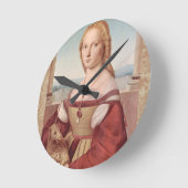 Raphael Dame en de Eenhoorn Klassieke fijne kunst Ronde Klok (Hoek)