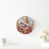 Raphael Dame en de Eenhoorn Klassieke fijne kunst Ronde Klok (Huis)