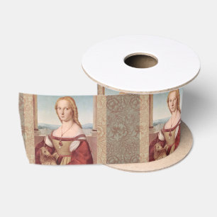 Raphael Dame en de Eenhoorn Klassieke fijne kunst Satijnen Lint