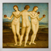 Raphael - De Drie Gratiën Poster (Voorkant)