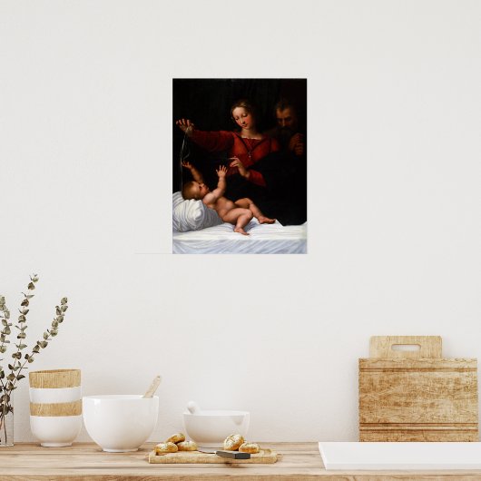 Raphael de Heilige Familie Poster (Keuken)