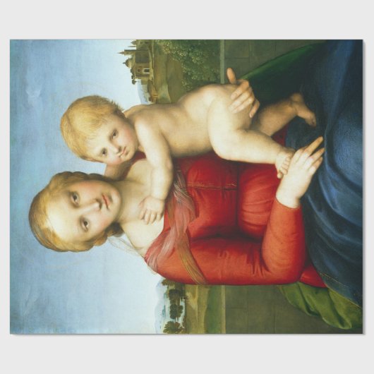 Raphael de kleine Cowper Madonna Cadeaupapier (Vlak)