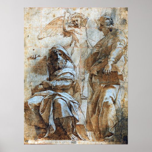 Raphael - De profeten Hosea en Jona Poster (Voorkant)