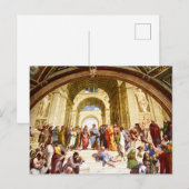 Raphael, De School van Athene (1509) Briefkaart (Voorkant / Achterkant)