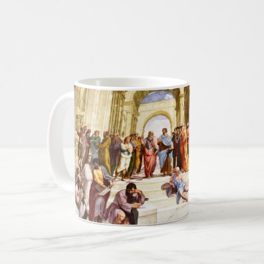 Raphael, De School van Athene (1509) Koffiemok (Voorkant links)