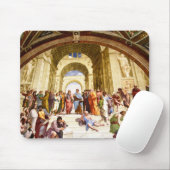 Raphael, De School van Athene (1509) Muismat (Met muis)