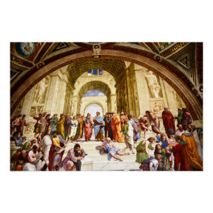 Raphael, De School van Athene (1509) Perfect Poster