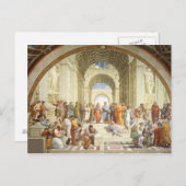 Raphael - De school van Athene 1511 Briefkaart (Voorkant / Achterkant)