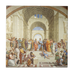 Raphael - de school van Athene 1511 Tegeltje