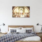 RAPHAEL - De school van Athene 1512 Canvas Afdruk (Insitu (Slaapkamer))