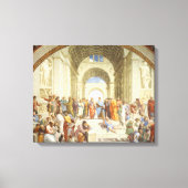 RAPHAEL - De school van Athene 1512 Canvas Afdruk (Voorkant)