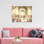 RAPHAEL - De school van Athene 1512 Canvas Afdruk (Insitu (Woonkamer))