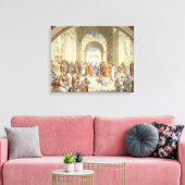 Raphael - De School van Athene Canvas Afdruk (Insitu (Woonkamer))