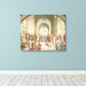 Raphael - De School van Athene Canvas Afdruk (Insitu (Houten vloer))