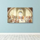 Raphael - De School van Athene Canvas Afdruk (Insitu (Houten vloer))